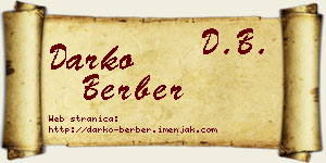 Darko Berber vizit kartica